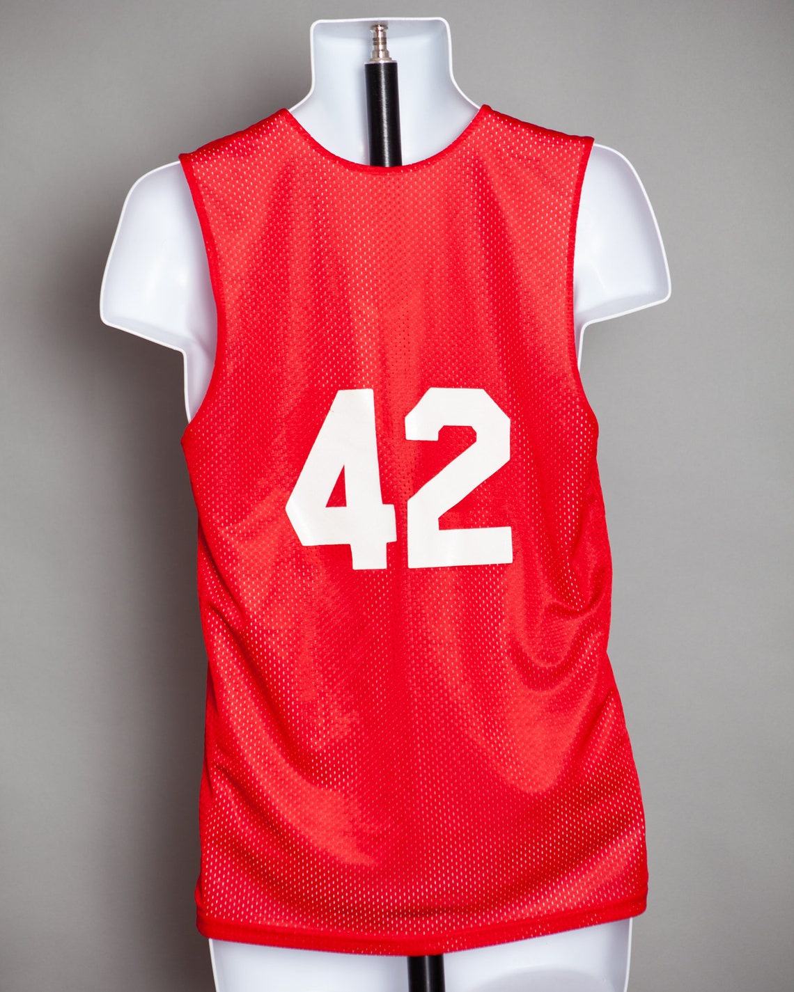 Reversible Red and White Tank Jersey Number 42 S - Etsy