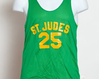 80s Reversible Basketball Jersey Gym Class Tank - ST JUDES 25