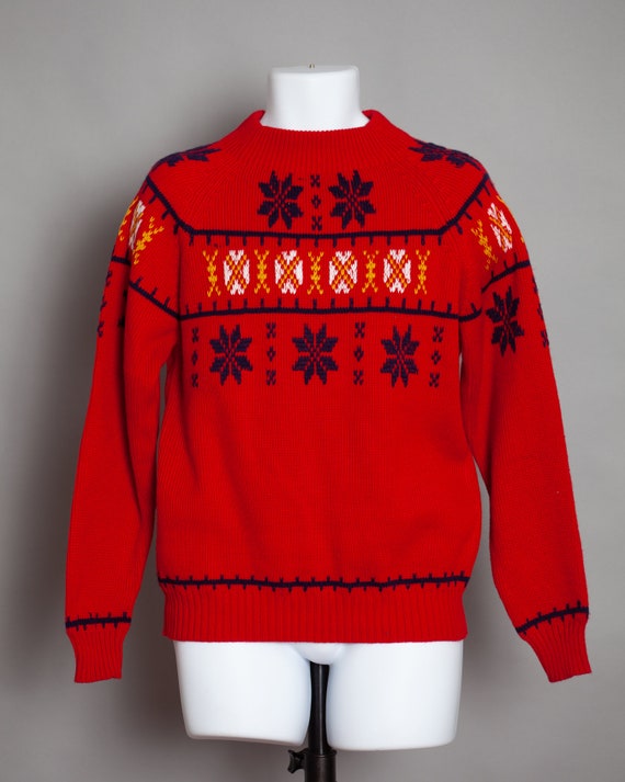 70s 80s Knit Winter Sweater - JCPenney - image 3