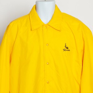 70s 80s Bright Yellow Jacket Florida Sailboat - Etsy