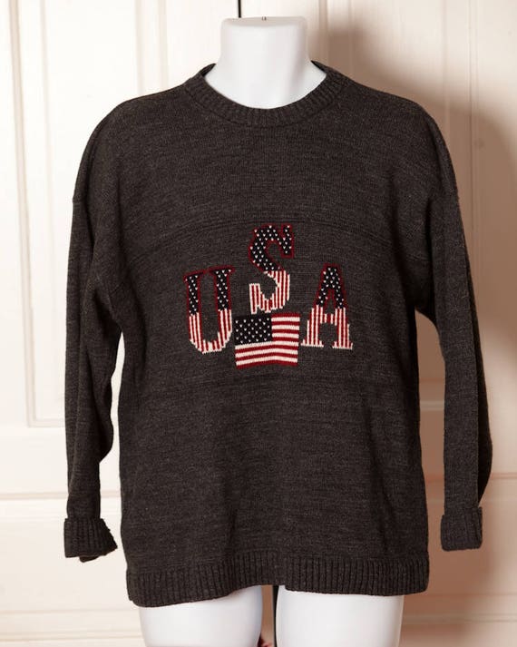 Vintage 80s 90s USA Sweater - NEW ERA - L - image 3