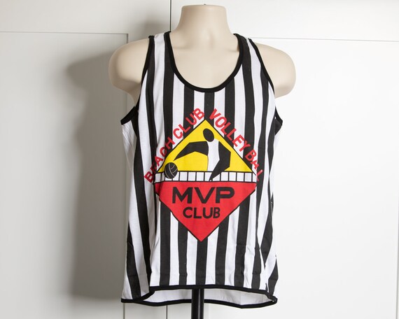 80s 90s Striped Volleyball Theme Tank- TRUTUS - image 5