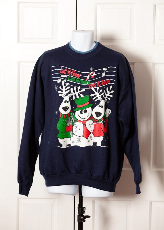 Christmas Sweatshirt - Let it Snow - XL