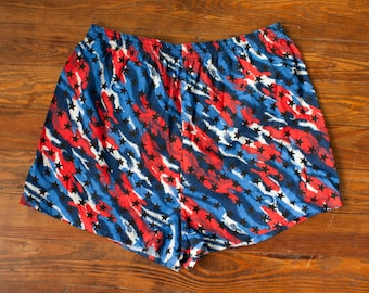 Vintage 80s 90s red white blue and Stars American USA Shorts - BASIC EDITIONS