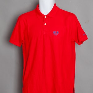 Vintage 80s 90s USA Olympics red Polo Shirt image 4