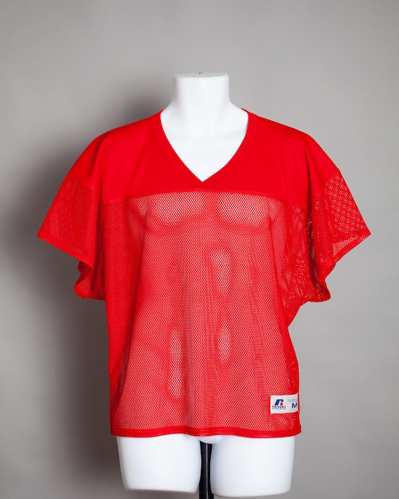 80s 90s Red Football Jersey