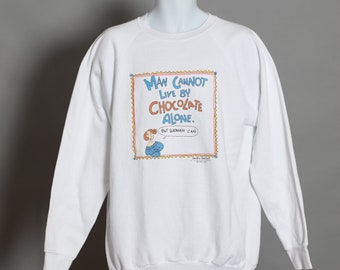 80s 90s Funny Chocolate Lover Women's Sweatshirt