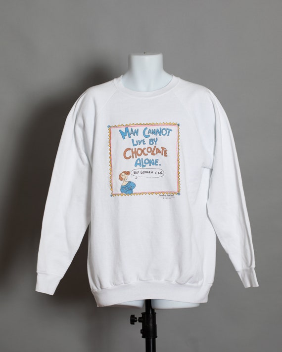 80s 90s Funny Chocolate Lover Women's Sweatshirt