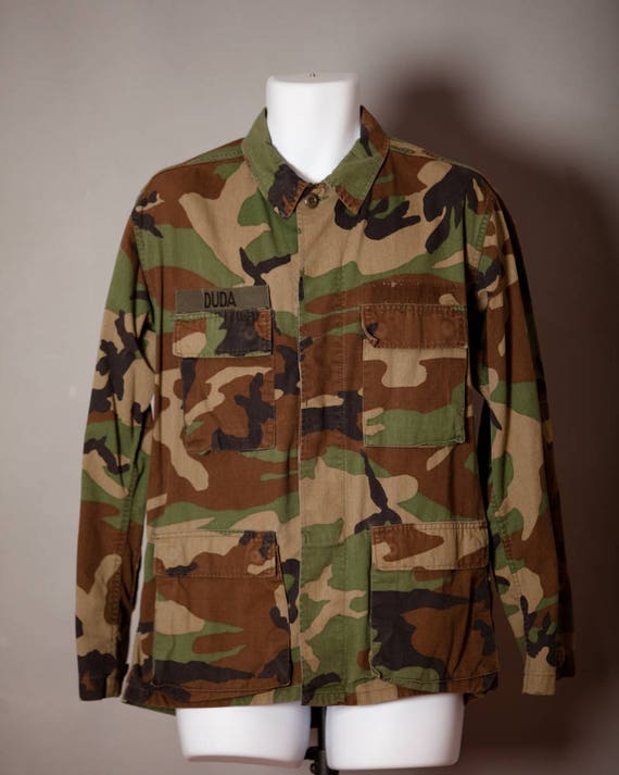 Vintage Camouflage Military Jacket - image 1