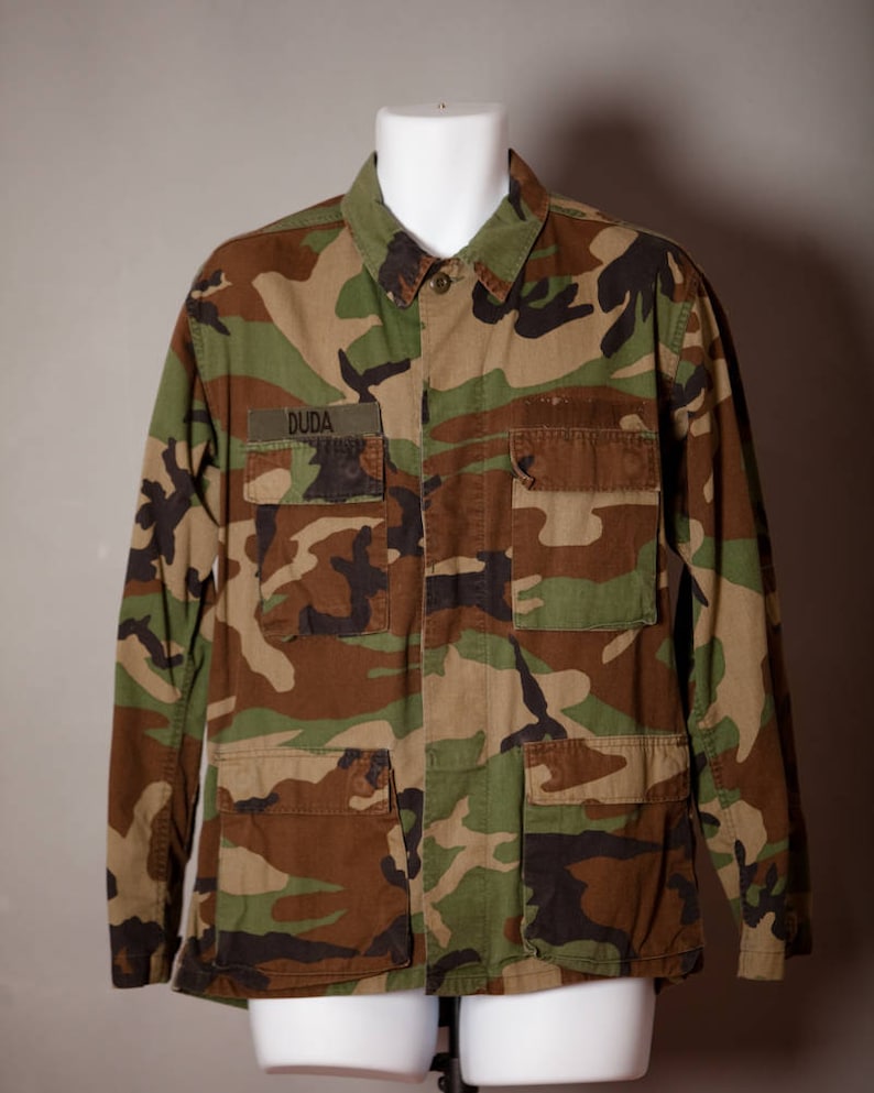 Vintage Camouflage Military Jacket image 1