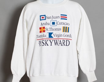 80s 90s Caribbean Sweatshirt - SKYWARD - L