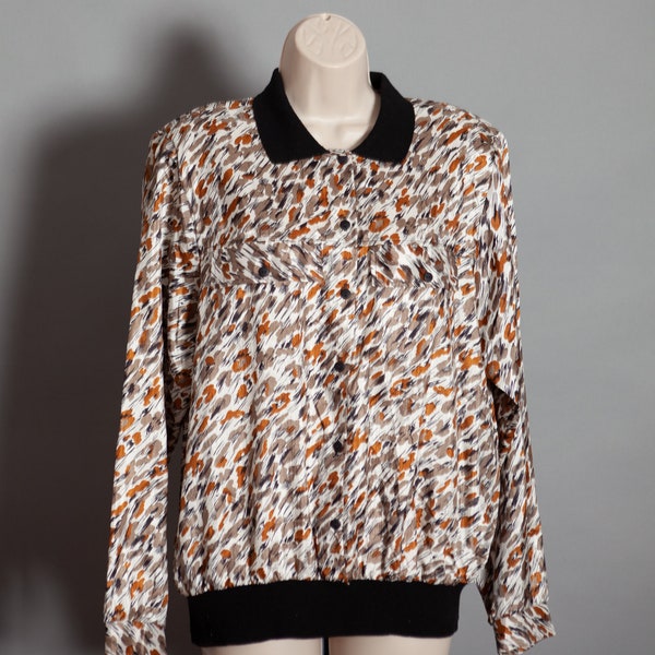 80s 90s Women's Light-weight Blouse Top - Lauren Lee