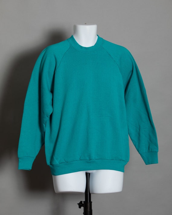 80s 90s Crew neck Sweatshirt - solid color Fruit i