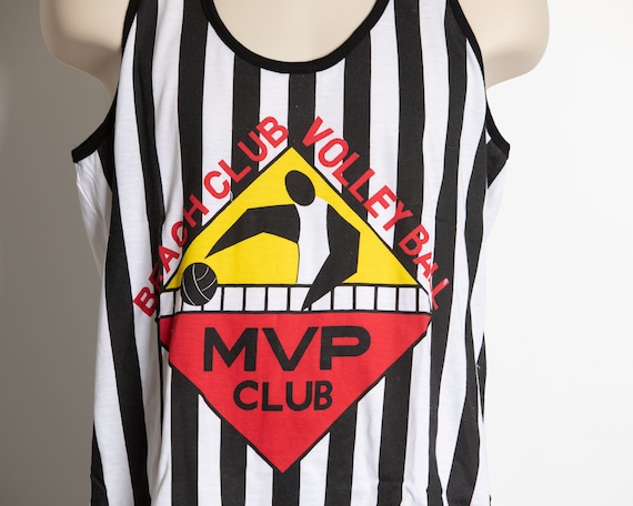 80s 90s Striped Volleyball Theme Tank- TRUTUS - image 2