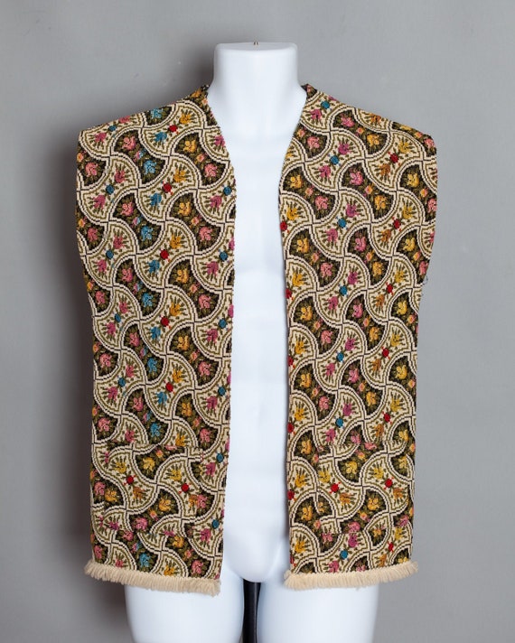 Colorful Carpet Bag Material Vest - By Victoire fo