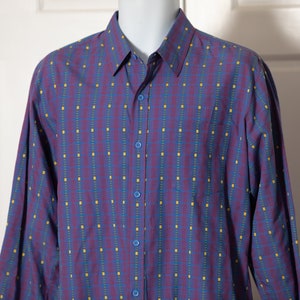 Vintage 80s 90s Men's Long Sleeve Shirt - DAVID HARRISON - L