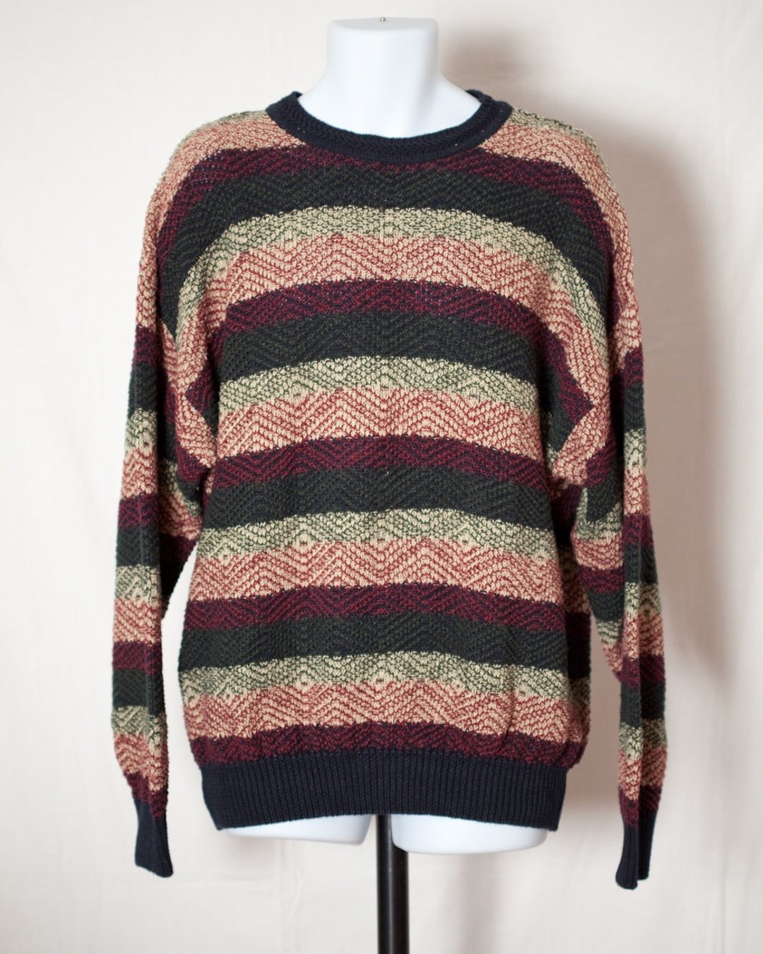 Vintage Men's 80s 90s Knit Sweater Stone Haven - Etsy