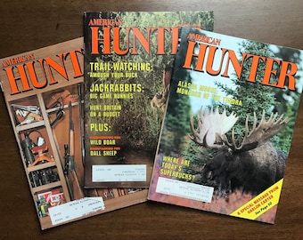 Vintage early 80s AMERICAN HUNTER Magazines