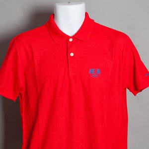 Vintage 80s 90s USA Olympics red Polo Shirt image 3