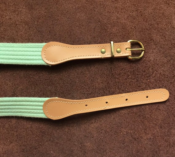 70s 80s Belt Seafoam Green - image 4