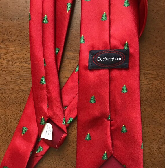 Vintage 80s 90s Mens Christmas Necktie - image 3