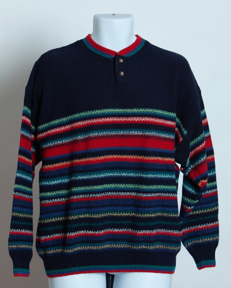80s 90s Men's Sweater Cotton Traders Medium | Etsy