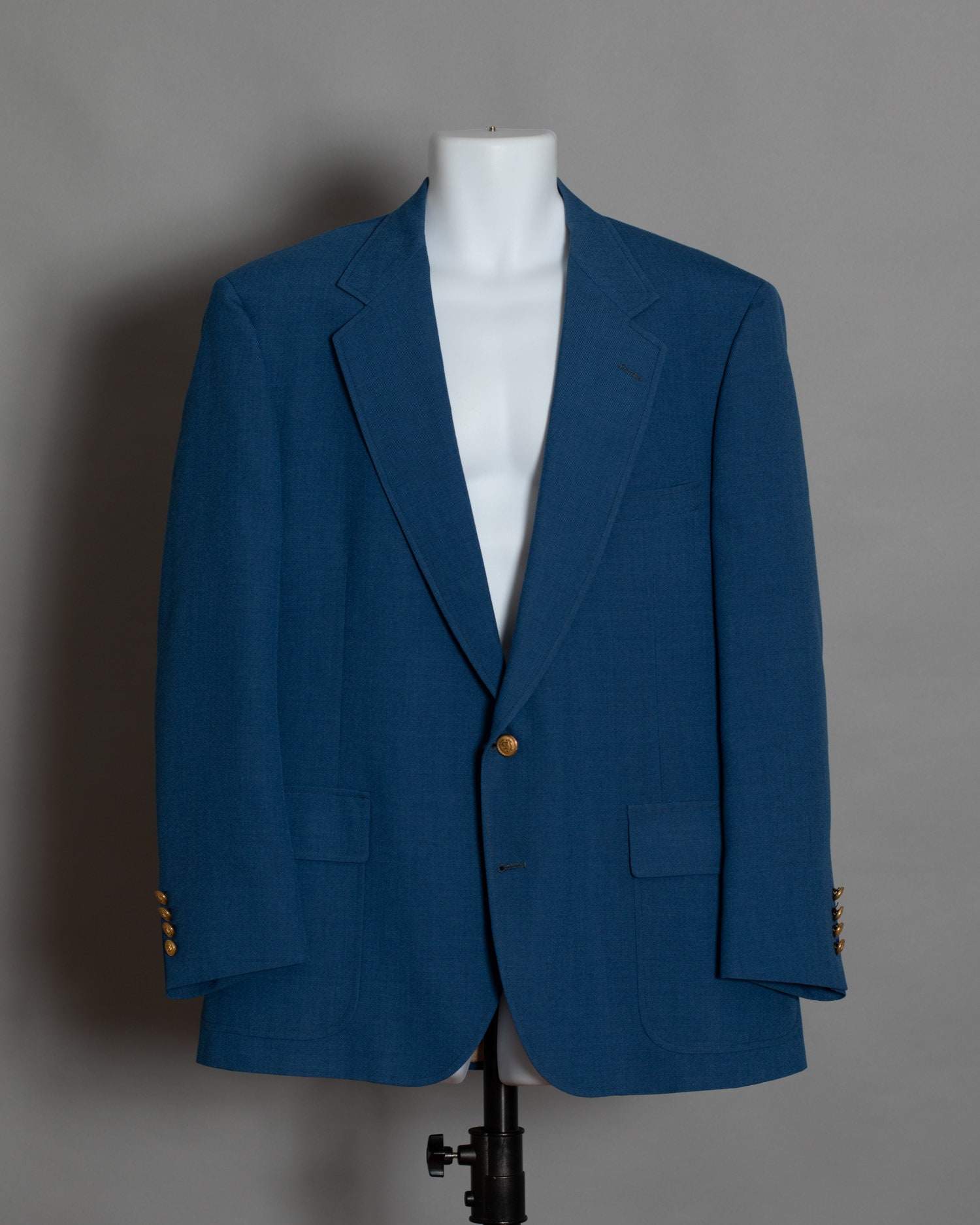 Vintage 70s 80s Men's Blue Sport Coat 