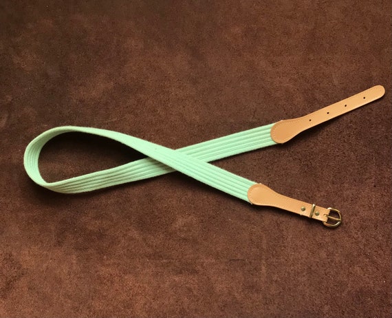 70s 80s Belt Seafoam Green - image 2