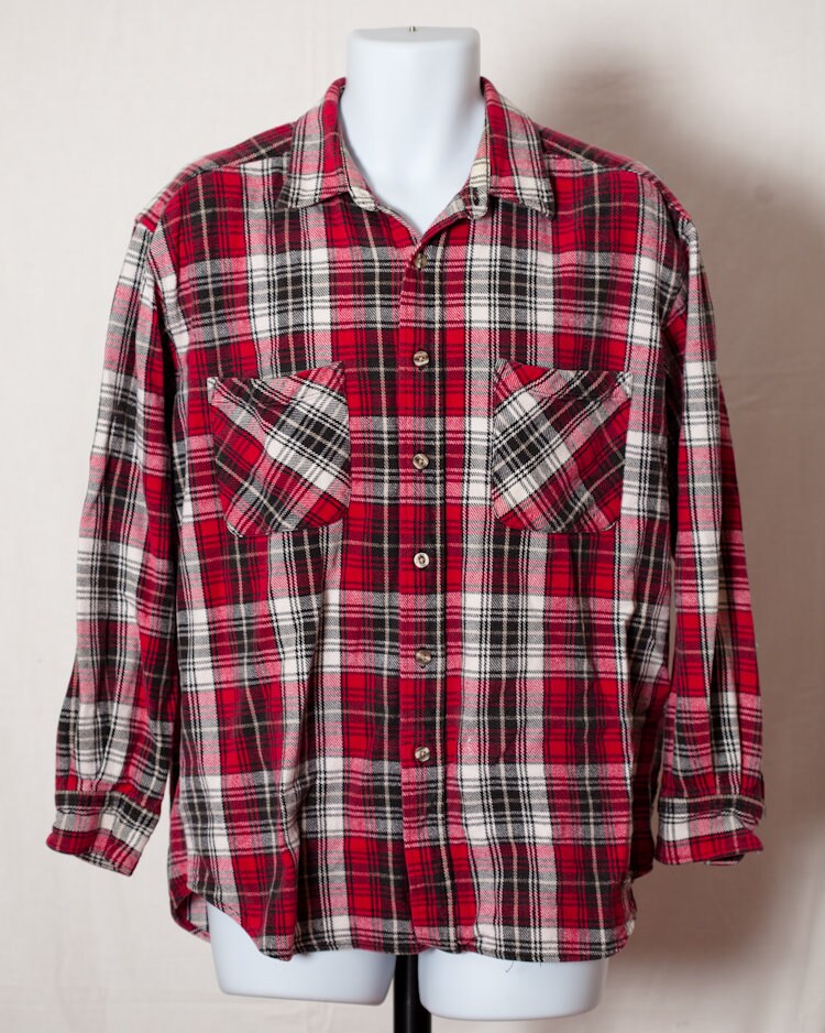 Vintage 80s90s Plaid Button Down