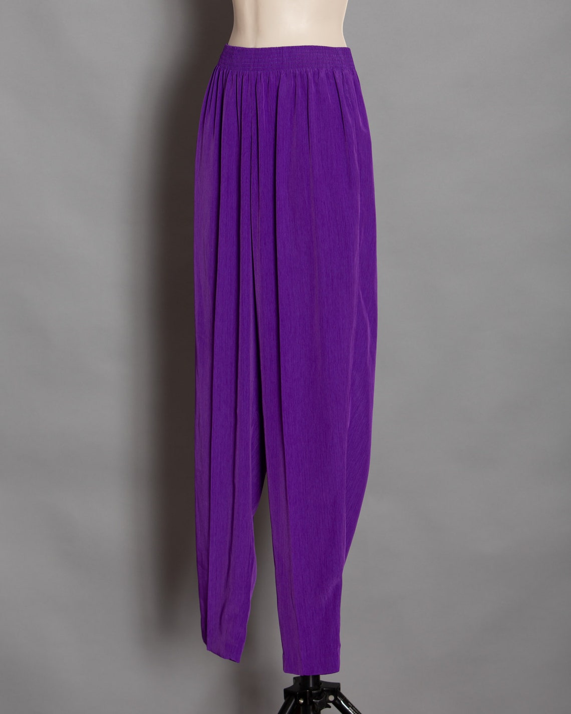 80s 90s Women's Light-weight Flowy Purple Pants PETER | Etsy