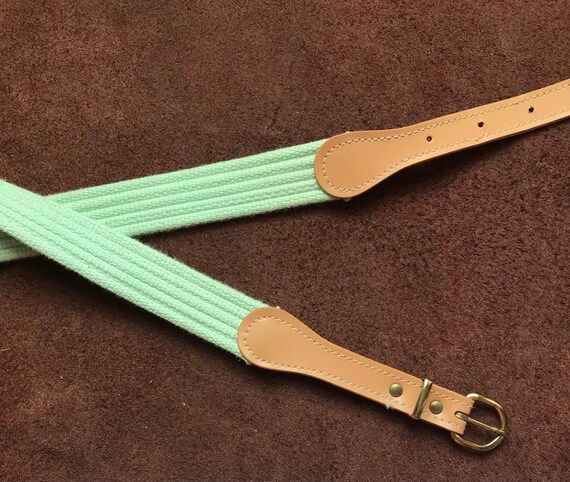 70s 80s Belt Seafoam Green - image 1