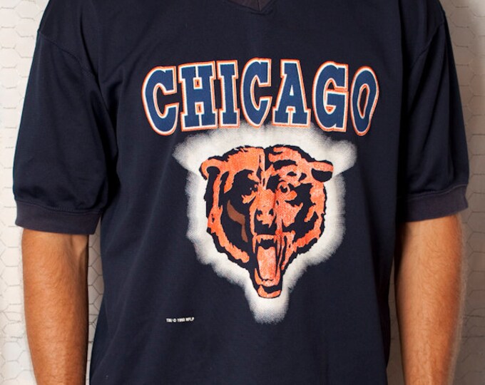 Cool 90s Chicago Bears Jersey Shirt Etsy
