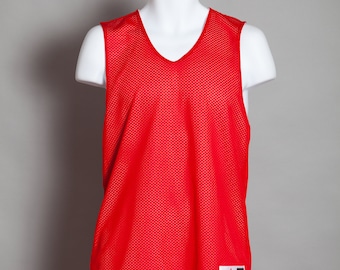 Reversible Red and White Tank Jersey- number 42 - S