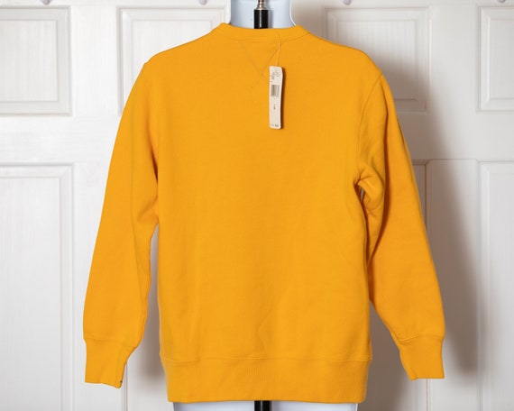 Vintage-new 90s 00s POLO JEANS yellow Sweatshirt … - image 3