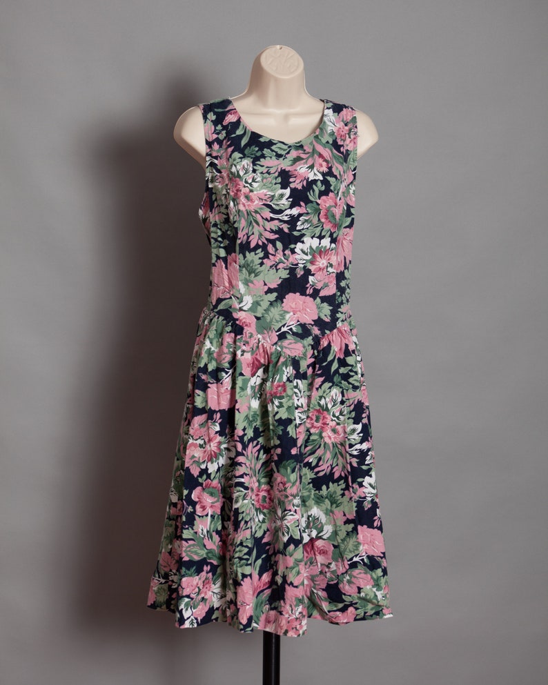 Vintage 80s 90s Floral Dress image 2