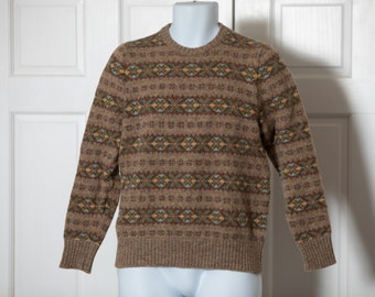 70s 80s Men's Vintage Wool Sweater - IMAGIN DESIGN STUDIO - S