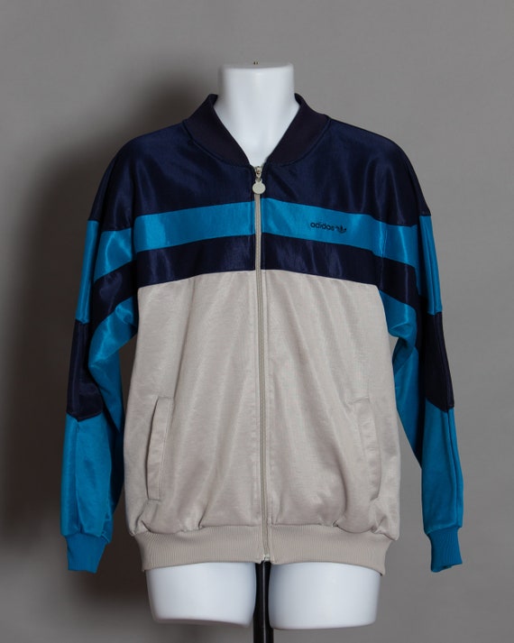 70s 80s Adidas Track Jacket Zip Shirt - Gem