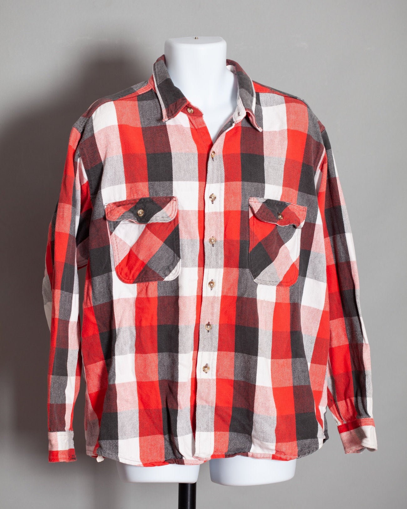 80s 90s Heavy Men's Button Down Shirt 