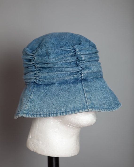 80s 90s Denim Blue Bucket Hat