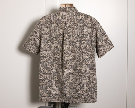 80s 90s Men's Short sleeve Button Shirt - Large - image 5