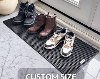 Custom Size Boot Tray – Made in Canada – Waterproof Rubber Mat for Dirty Shoes