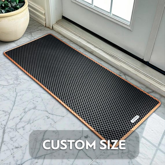 Custom Size Shoe Off Mat – Made in Canada – Waterproof Boot Tray for Mudroom Runner