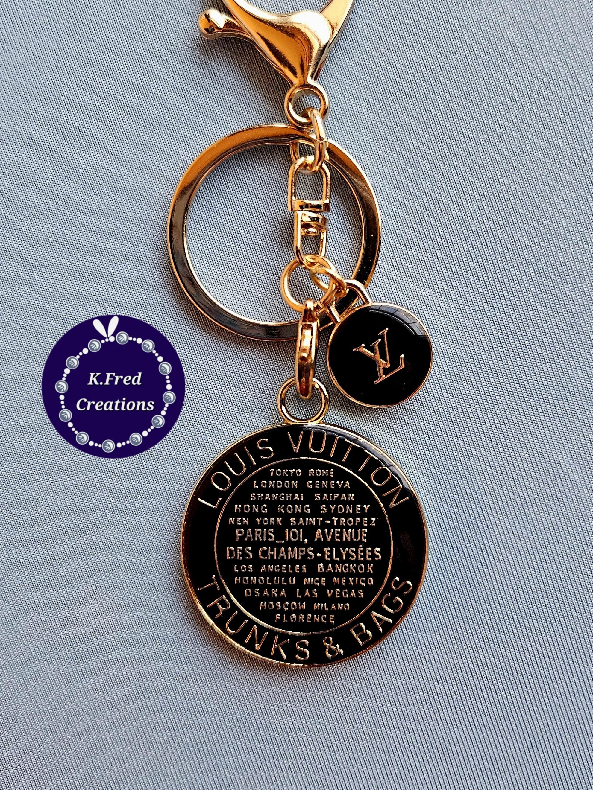 Upcycled LV keychain and Large HairClip Set Upcycled Louis Vuitton Bags & Accessories | Beauty Bird Vintage main image 2
