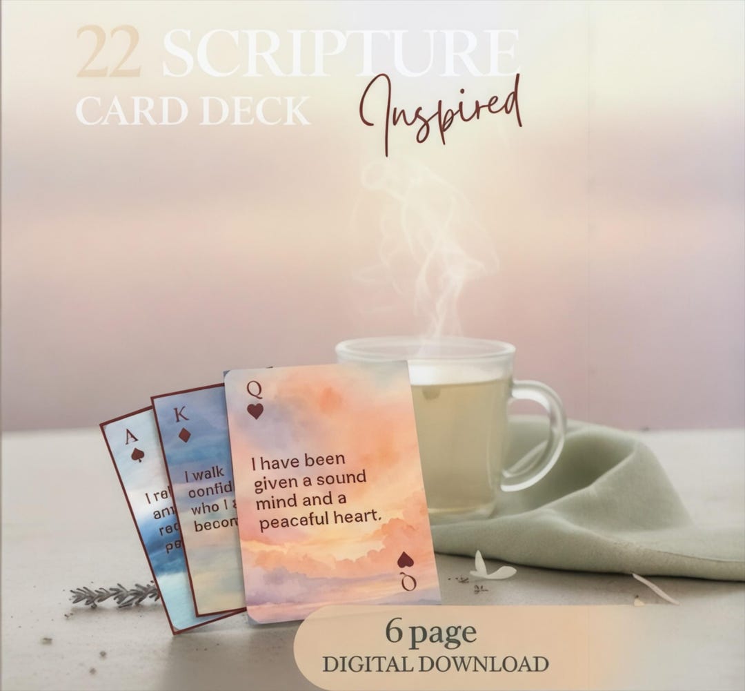 Printable Scripture Cards Biblical Affirmation Inspirational Quotes ...