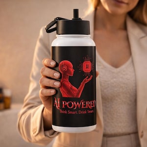 Stainless Steel Bottle Tech Water Tumbler Programmer Gift Ai Themed Drinkware Geek Hydration Coding Accessories Computer Science Software