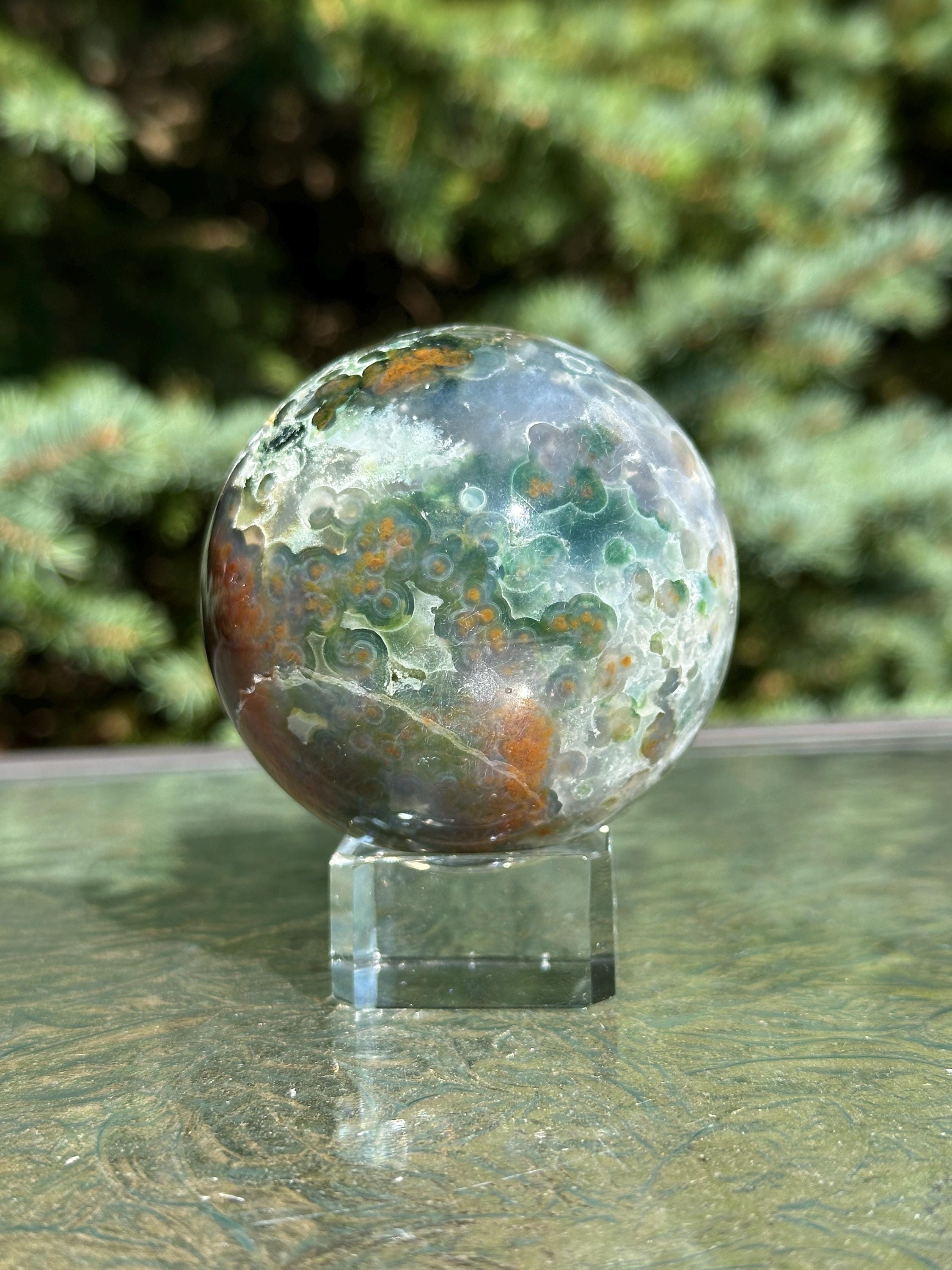 Ocean Jasper Sphere - Etsy
