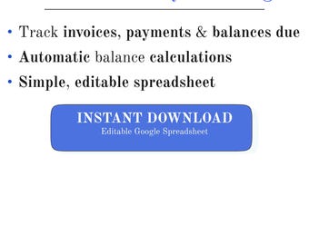 Contractor Payment Log Spreadsheet – Track Invoices & Balances – Google Spreadsheets Template