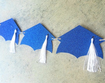 Royal Blue and White Graduation Party Decorations, Graduation Banner, Graduation Decoration 2026, High School Graduation, Graduation Garland