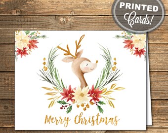 Holiday Card SET / Printed Holiday Cards / Christmas Cards / | Etsy