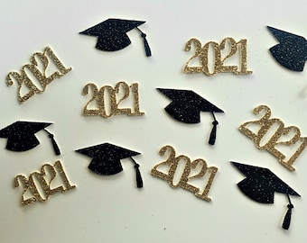 Table Scatter 2021 Glitter Confetti 50 pcs. 2021 Graduation Confetti Graduation Decorations